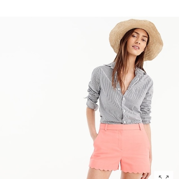 J crew scalloped shorts Clearance